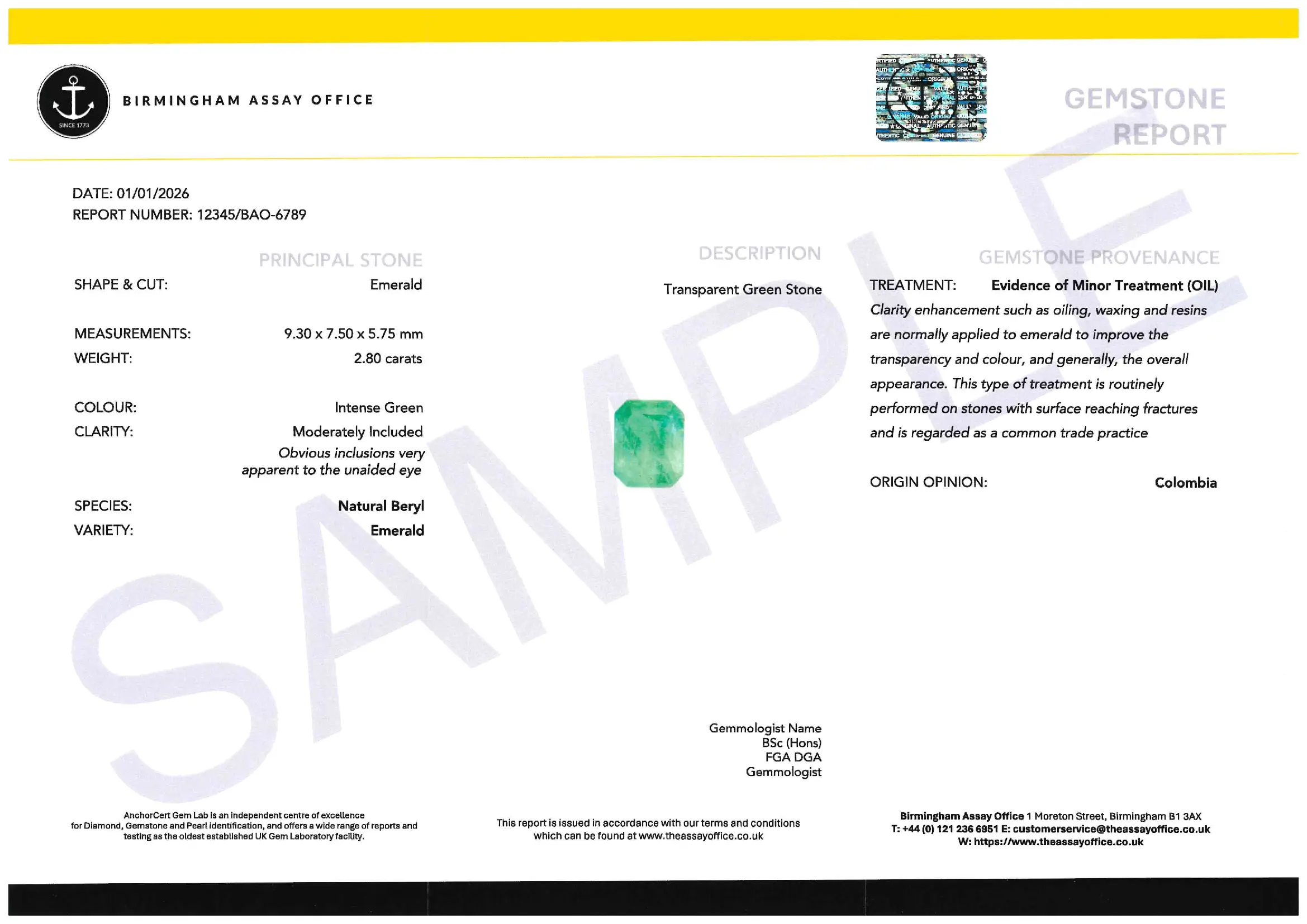 Premium Report: Coloured Gemstone